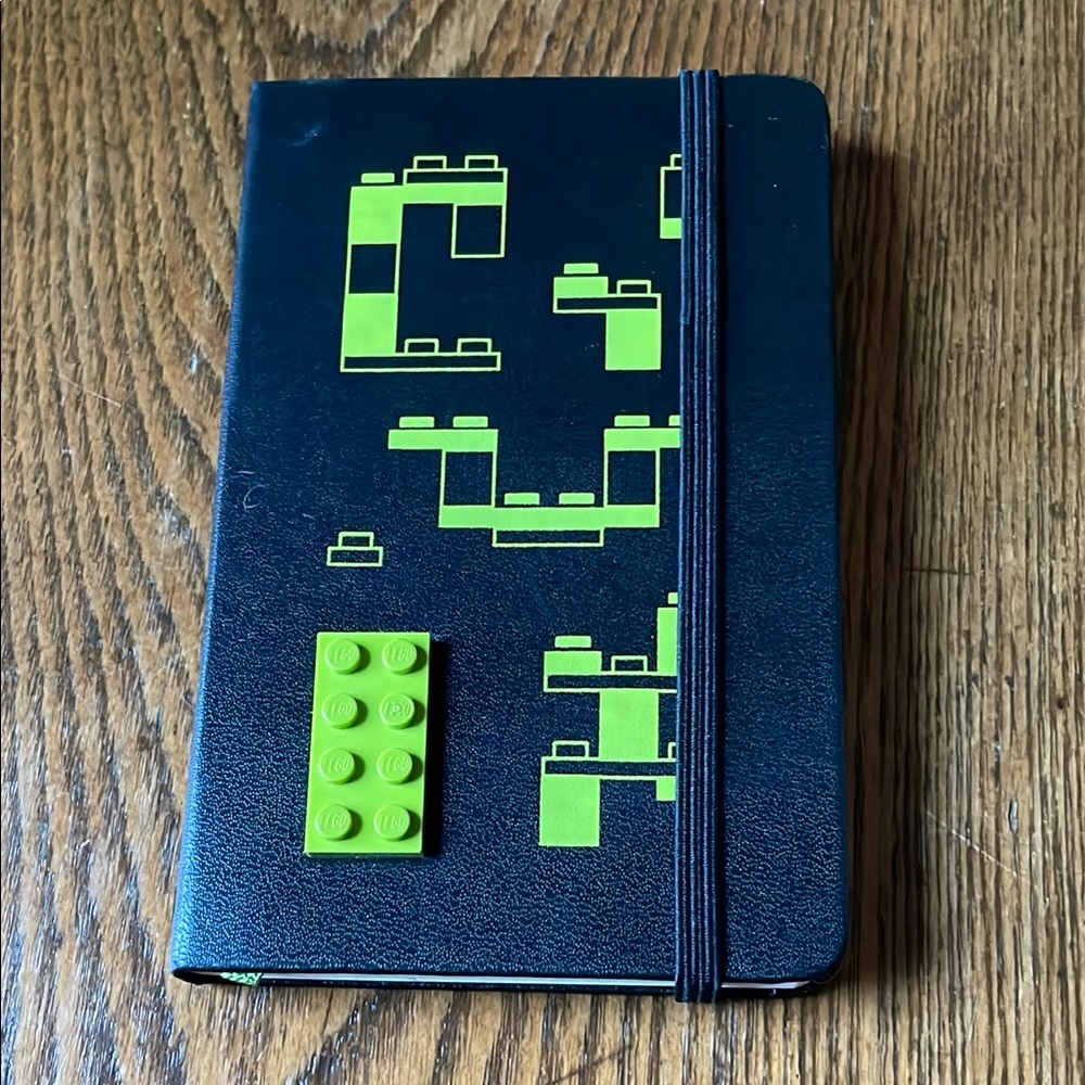 Black Moleskine Lego Notepad